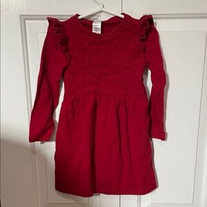 Red Ruffled Kids Dress